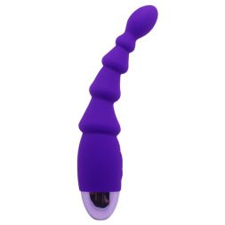 Фиолетовый анальный вибростимулятор #174212