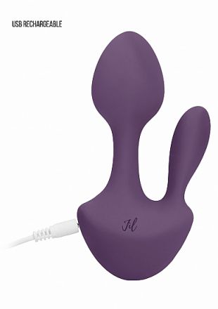 Клиторальный вибратор Sofia Purple с анальной стимуляцией