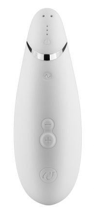 Белый бесконтактный стимулятор клитора Womanizer Premium