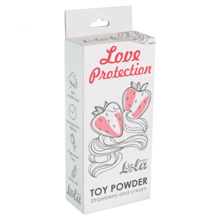 Пудра для игрушек Love Protection клубника со сливками 30 грамм