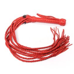 Красная кожаная плеть #4023-2