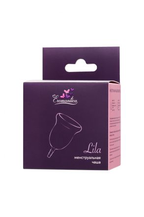 Розовая гигиеническая менструальная чаша Eromantica Lila размер L